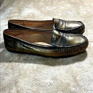 Abeo Women’s Bronze Macee  Leather Loafers Size 10N